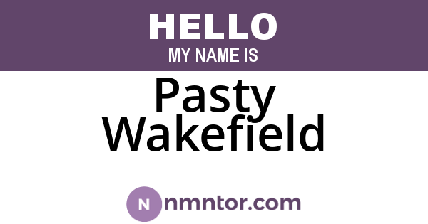 Pasty Wakefield