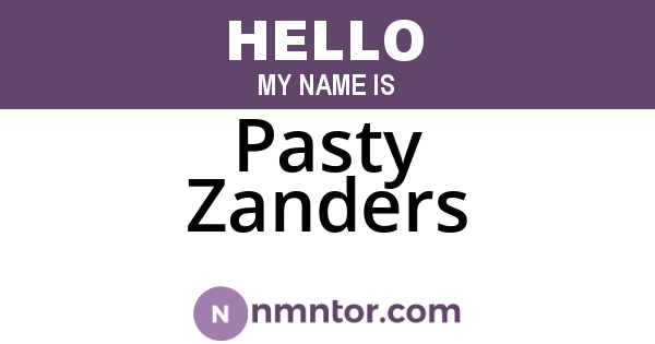 Pasty Zanders