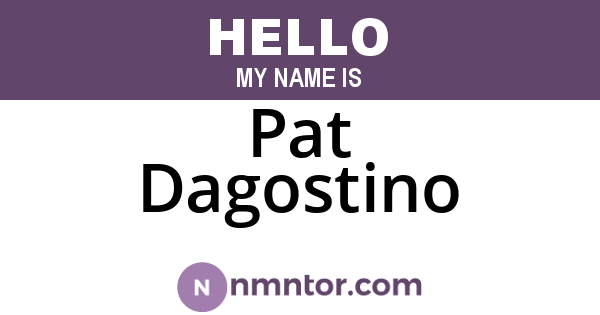 Pat Dagostino