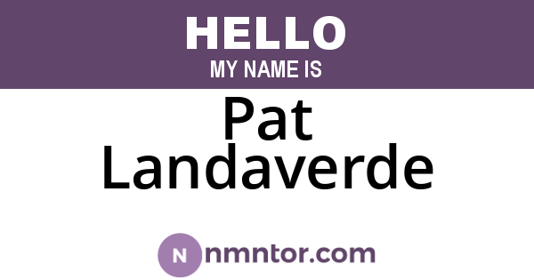 Pat Landaverde