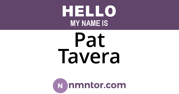Pat Tavera