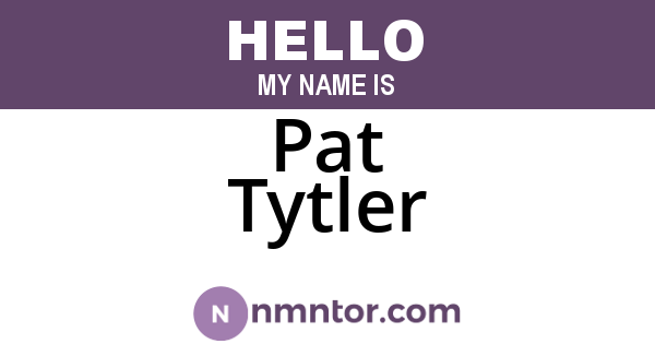 Pat Tytler