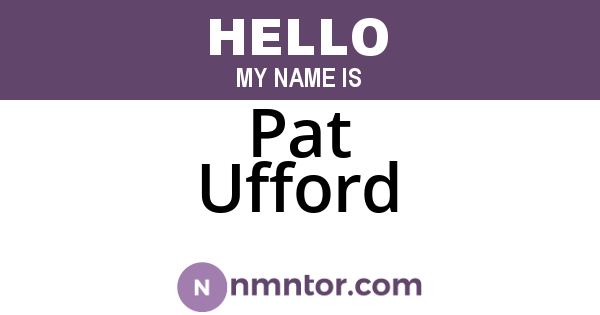 Pat Ufford