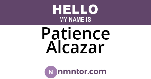 Patience Alcazar