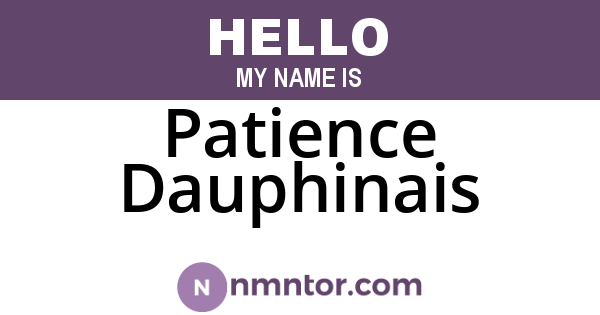 Patience Dauphinais