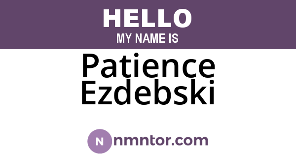 Patience Ezdebski