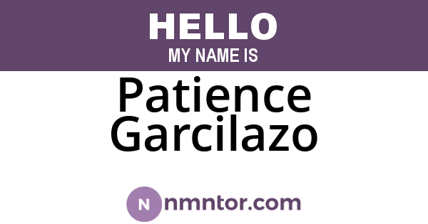 Patience Garcilazo