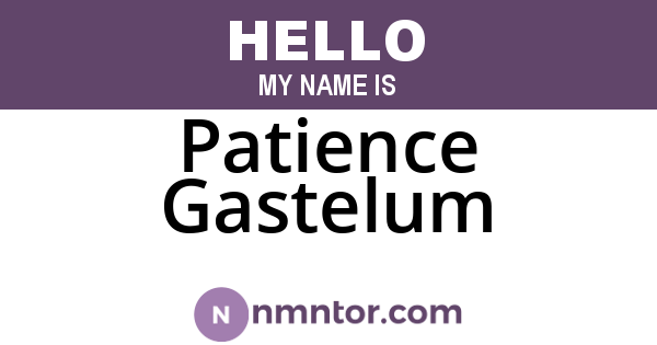Patience Gastelum