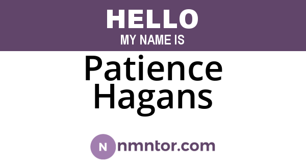 Patience Hagans
