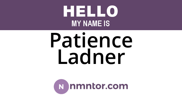 Patience Ladner