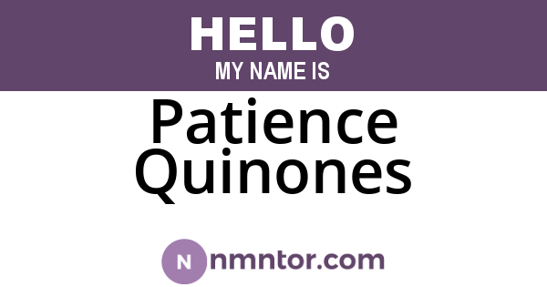 Patience Quinones