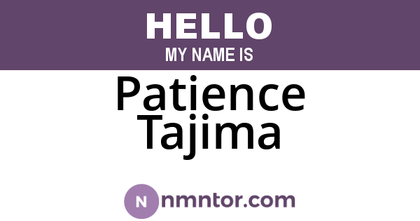 Patience Tajima