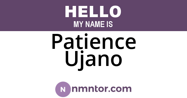 Patience Ujano