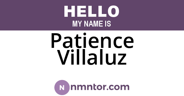 Patience Villaluz