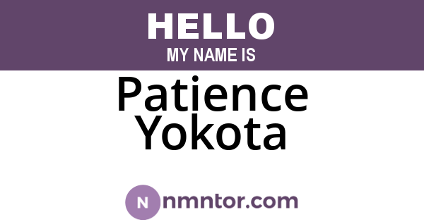 Patience Yokota
