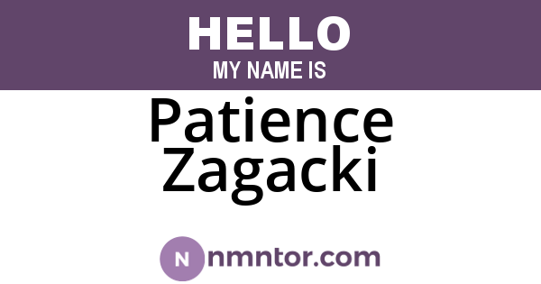 Patience Zagacki