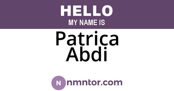 Patrica Abdi