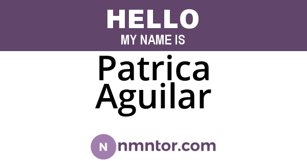 Patrica Aguilar
