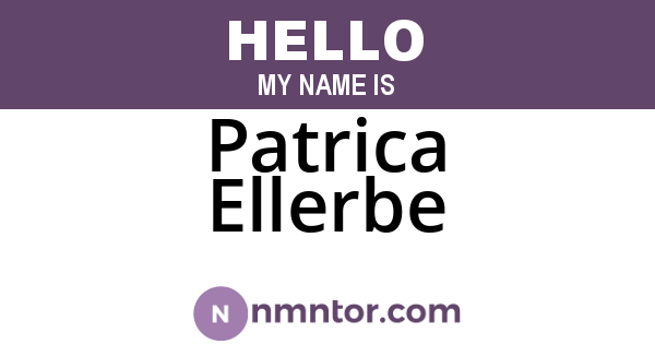 Patrica Ellerbe