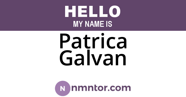 Patrica Galvan