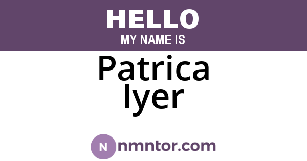 Patrica Iyer