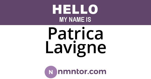 Patrica Lavigne