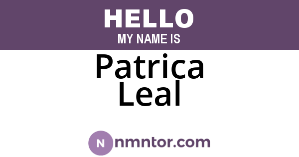 Patrica Leal