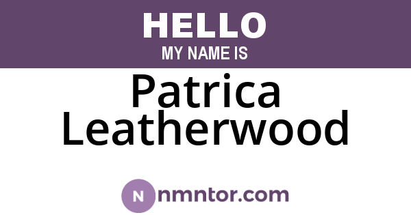 Patrica Leatherwood