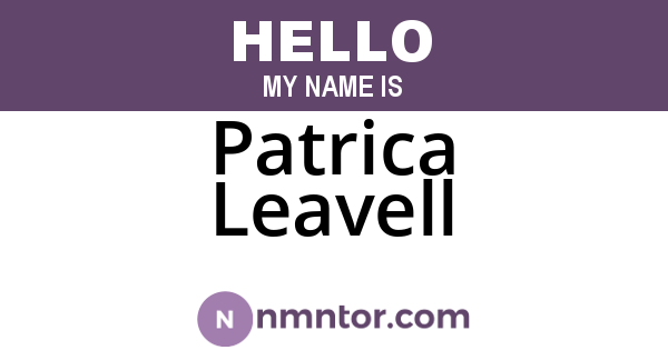 Patrica Leavell