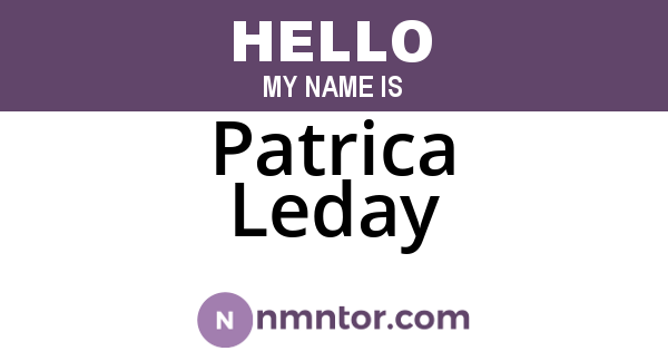 Patrica Leday