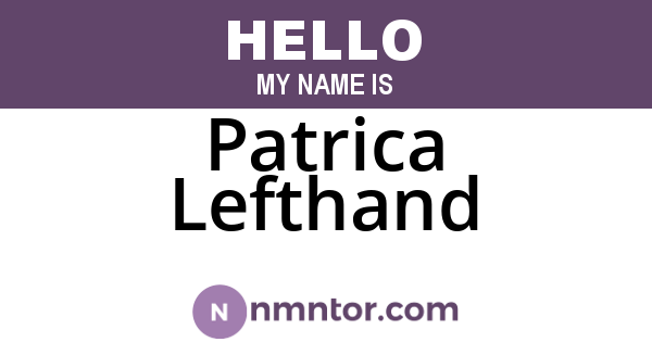 Patrica Lefthand