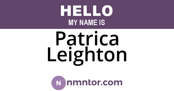 Patrica Leighton