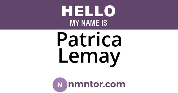 Patrica Lemay