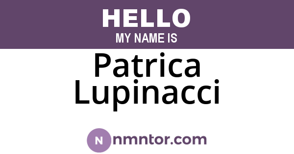 Patrica Lupinacci