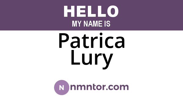 Patrica Lury
