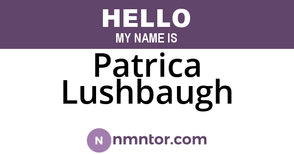 Patrica Lushbaugh