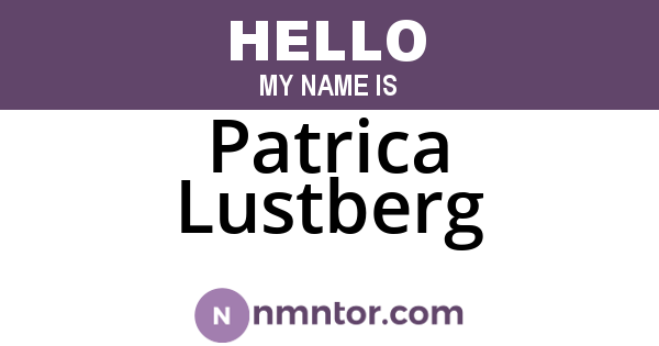 Patrica Lustberg