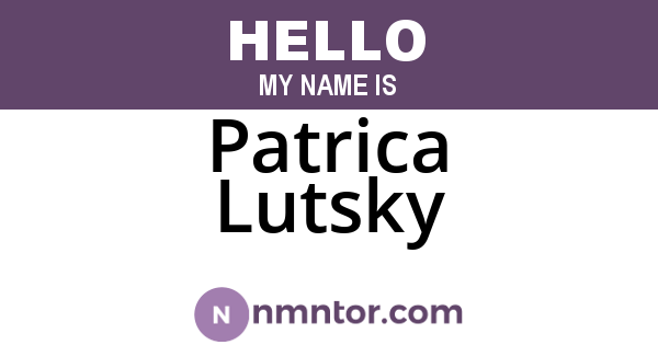 Patrica Lutsky