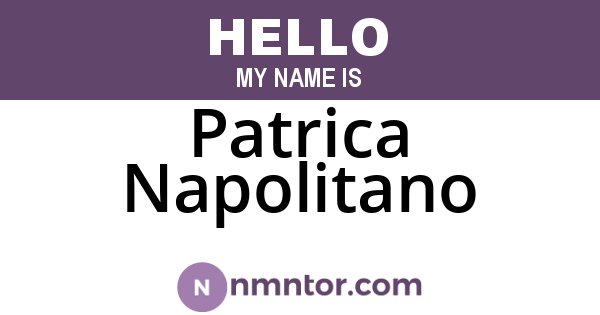 Patrica Napolitano