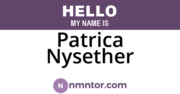 Patrica Nysether