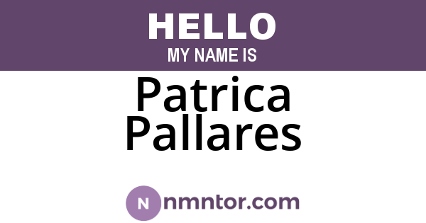 Patrica Pallares