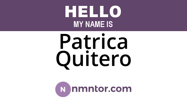 Patrica Quitero