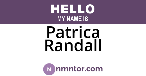 Patrica Randall