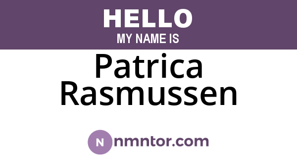 Patrica Rasmussen
