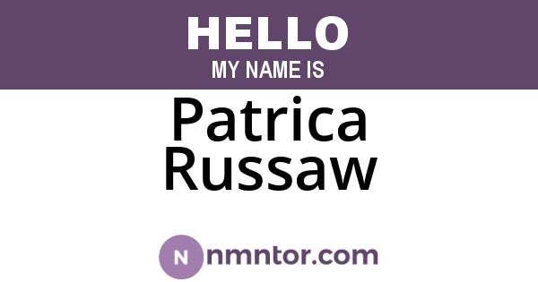 Patrica Russaw
