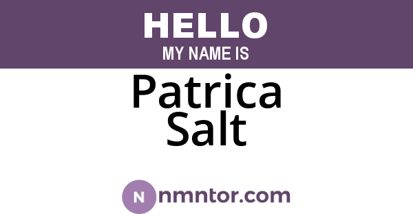 Patrica Salt