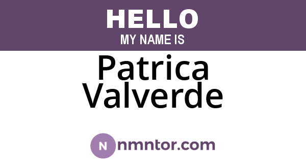 Patrica Valverde