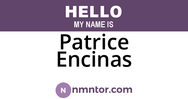 Patrice Encinas