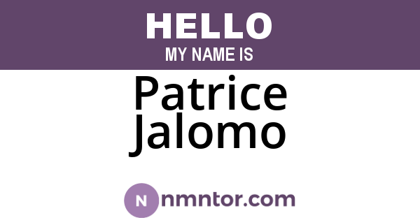 Patrice Jalomo