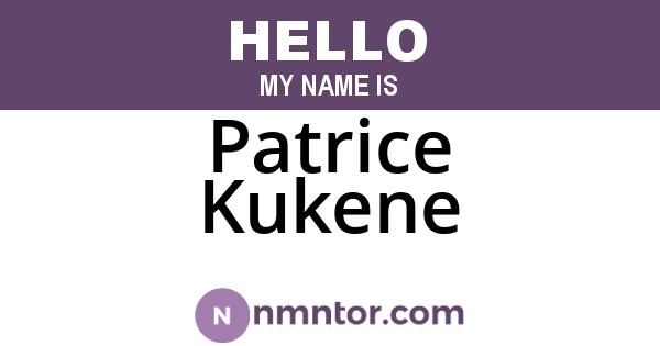 Patrice Kukene